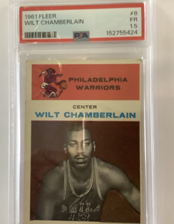 WILT CHAMBERLAIN 1961-62 Fleer '' NEWLY GRADED'' #8 PSA 1.5 HOF - Image 5