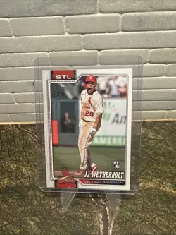 2026 Topps Series 2 #698 JJ Wetherholt Short Print Rookie Cardinals RC SSP SP - Image 1