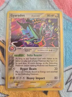 Pokemon TCG gyarados delta species EX Holon Phantoms holo Rare 8/110 - Image 1