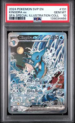 2024 POKEMON SVP EN-SV BLACK STAR PROMO #131 KINGDRA EX PSA 10 - Image 1
