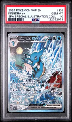 2024 POKEMON SVP EN-SV BLACK STAR PROMO #131 KINGDRA EX PSA 10 - Image 1