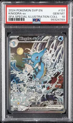 2024 POKEMON SVP EN-SV BLACK STAR PROMO #131 KINGDRA EX PSA 10 - Image 1