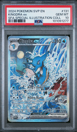 2024 POKEMON KINGDRA EX #131 SVP EN-SV BLACK STAR PROMO - PSA 10 - Image 1