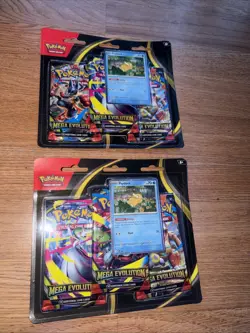 Pokemon TCG Mega Evolution 3-Pack Blister Set of 2 Psyduck IN HAND SHIPS NOW✅✅✅ - Image 1