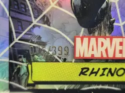 2024 Topps Chrome Marvel #69 Rhino /399 Spider Web Refractor - Image 2