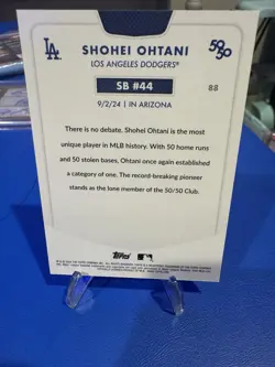 2024 Shohei Ohtani Topps 50/50 Celebration Kanji Language SSP SB # 44 - Image 2