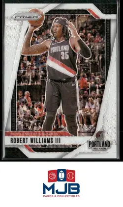 2024-25 Prizm Robert Williams III Prizms White Wave #/38 #126 Trail Blazers - Image 1