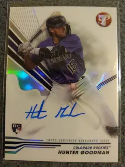 2024 Topps Pristine Autograph Sp Hunter Goodman Rockies On Card Auto 🔥 - Image 1