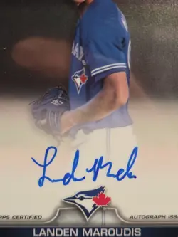 Landen Maroudis 2023 Bowman Chrome Draft Autograph 1st Bowman Toronto Blue Jays - Image 3