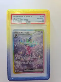 2024 POKEMON JAPANESE SV8A-TERASTAL FEST EX SPECIAL ART RARE ESPEON EX PSA 10 - Image 1
