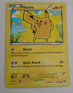 Pokemon Pikachu Holo Limited Movie Promo 42/146 XY Trading Card TCG - Image 1