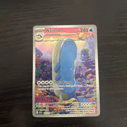 Pokemon TCG Wailord Illustration Rare Full Art Holo 162/159 SV09 English - Image 1