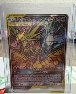 Pokemon Moltres & Zapdos & Articuno GX SM210 TAG TEAM Promo - Image 1