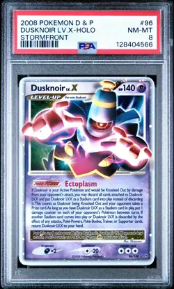 PSA 8 Dusknoir Lv. X 96/100 Pokemon Stormfront - Image 1