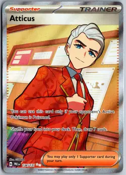 Atticus 134/131 Ultra Rare Prismatic Evolutions Pokemon NM - Image 1