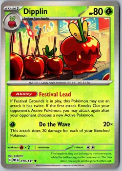 Dipplin (Master Ball Pattern) 010/131 Uncommon Prismatic Evolutions Pokemon NM - Image 1