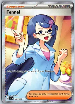 Fennel 162/086 Ultra Rare Black Bolt Pokemon NM - Image 1