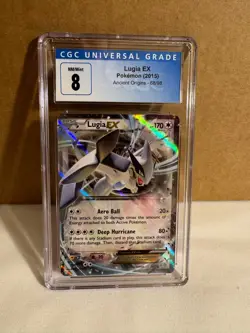 2015 Pokemon XY Ancient Origins Lugia EX Holo FA #68 68/98 CGC 8 - Image 1