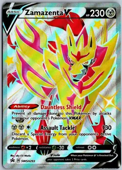 Zamazenta V (Shiny) SWSH293 HOLO Promo Sword & Shield Promo Pokemon NM - Image 1