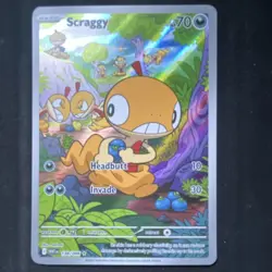 Pokemon Scraggy 138/086 Sv: White Flare Illustration Rare Holo Basic 70 HP - Image 1