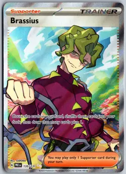 Brassius 135/131 Ultra Rare Prismatic Evolutions Pokemon NM - Image 1