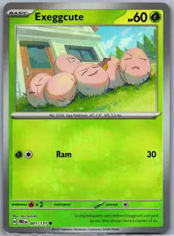 Exeggcute 001/131 MASTER BALL Common Prismatic Evolutions Pokemon NM - Image 1