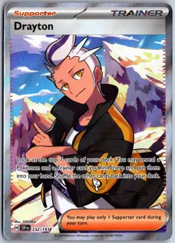 Drayton 232/191 Ultra Rare Surging Sparks Pokemon NM - Image 1