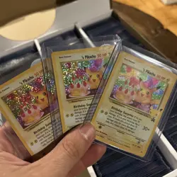 Qty 3 Pokemon Birthday Pikachu 24/53 Celebrations - Image 1