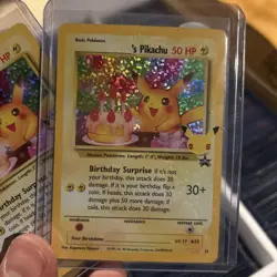 Qty 3 Pokemon Birthday Pikachu 24/53 Celebrations - Image 2