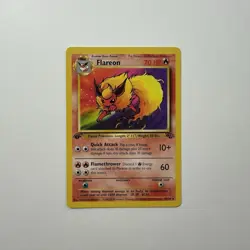 Pokemon 1st Edition Jungle Flareon 19/64 WOTC 1999 Non-Holo NM Vintage - Image 1