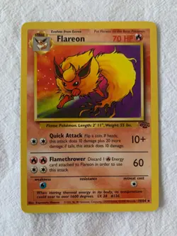 Flareon 19/64 Jungle Set WOTC *EX-NM* Rare Vintage Pokemon Card - Image 1