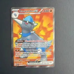 Rampardos ex 100/084 Ultra Rare Pitch Black Pokemon Holo Near Mint - Image 1