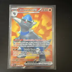 Rampardos ex 100/084 Ultra Rare Pitch Black Pokemon Holo Near Mint - Image 1