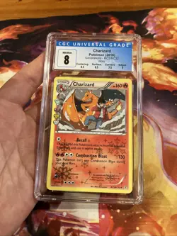 2016 POKEMON XY GENERATIONS RADIANT COLLECTION CHARIZARD RC5/RC32 CGC 8 NM/Mint - Image 1