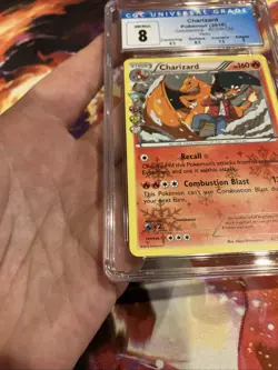 2016 POKEMON XY GENERATIONS RADIANT COLLECTION CHARIZARD RC5/RC32 CGC 8 NM/Mint - Image 2