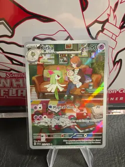 Pokemon TCG Kirlia Scarlet and Violet Base Set Illustration Rare Card 212/198 - Image 1
