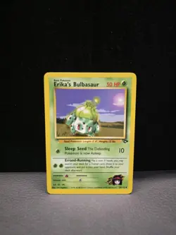 Erika's Bulbasaur 39/132 Gym Challenge Unlimited Pokemon Card WOTC TCG NM - Image 1