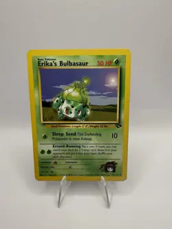 Pokemon Erika's Bulbasaur 39/132 Gym Challenge Card - Image 1