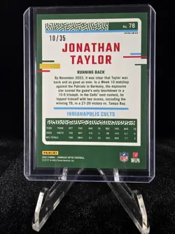 Jonathan Taylor #78 Bronze Mojo 10/35 - 2023 Donruss Optic - Indianapolis Colts - Image 2