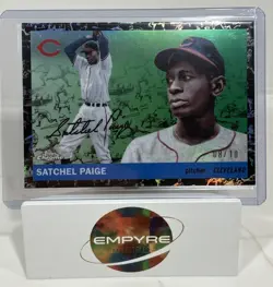 2025 Topps Chrome Platinum Baseball Satchel Paige Black Toile 8/10 SSP 🔥 - Image 1