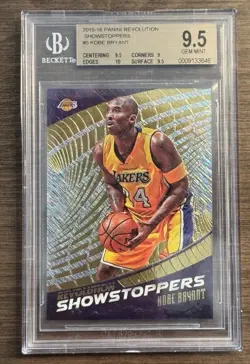 2015-16 Panini Revolution Showstoppers Kobe Bryant BGS 9.5 RARE - Image 1