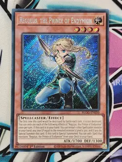 YUGIOH X3 BLGG-EN050 Regulus, the Prince of Endymion Secret Rare 1ST ED PLAYSET - Image 3