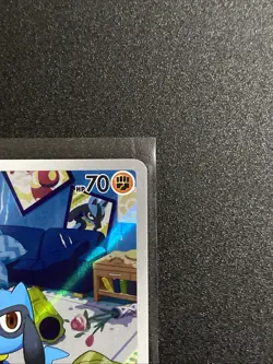 Riolu 215/198 Scarlet & Violet Illustration Full Art Holo Pokemon Card NM - Image 3