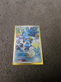 Riolu 215/198 Scarlet & Violet Illustration Full Art Holo Pokemon Card NM - Image 1