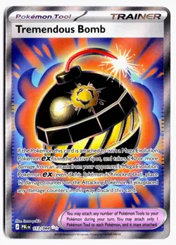 Tremendous Bomb 113/084 Ultra Rare Pitch Black Pokemon Holo NM - Image 1