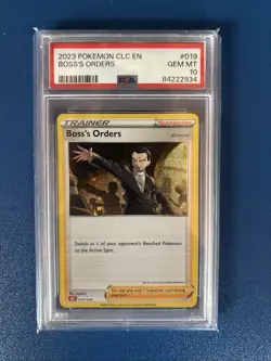 2023 Pokemon CLC En Boss’s Orders PSA 10 - Image 1
