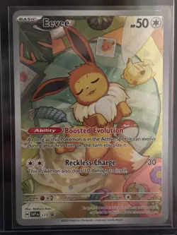 2023 Pokemon Eevee Full Art Holo Promo #SVP173 - Scarlet & Violet NM Raw - Image 1
