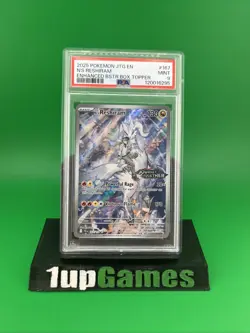 2025 Pokemon JTG EN Journey Together #167 N's Reshiram Enhance Box Topper PSA 9 - Image 1