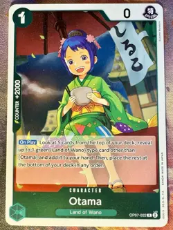 One Piece TCG Otama OP07-022 Rare FOIL 500 YEARS IN THE FUTURE ENG 2024 MINT - Image 1