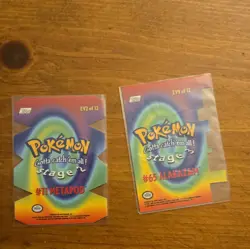 Topps Pokemon Stage 1999 Trading Card Lot - 2 Cards #11 Metapod #65 Alakazam - Image 4